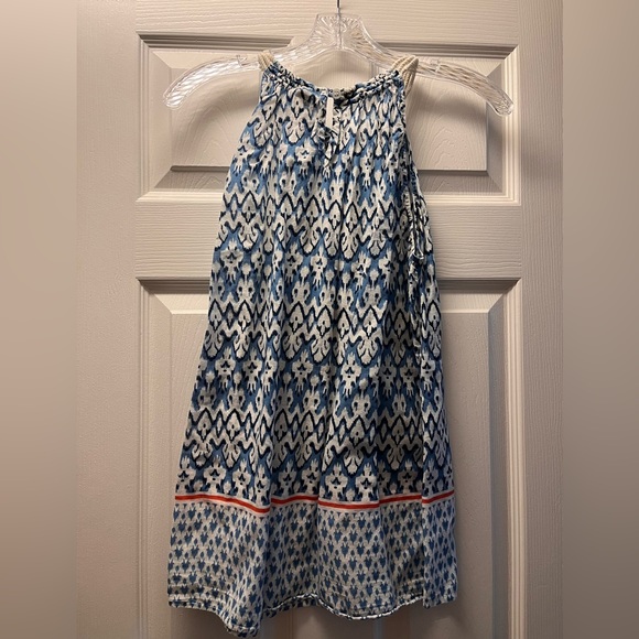 Blue ikat tank top - Picture 2 of 7